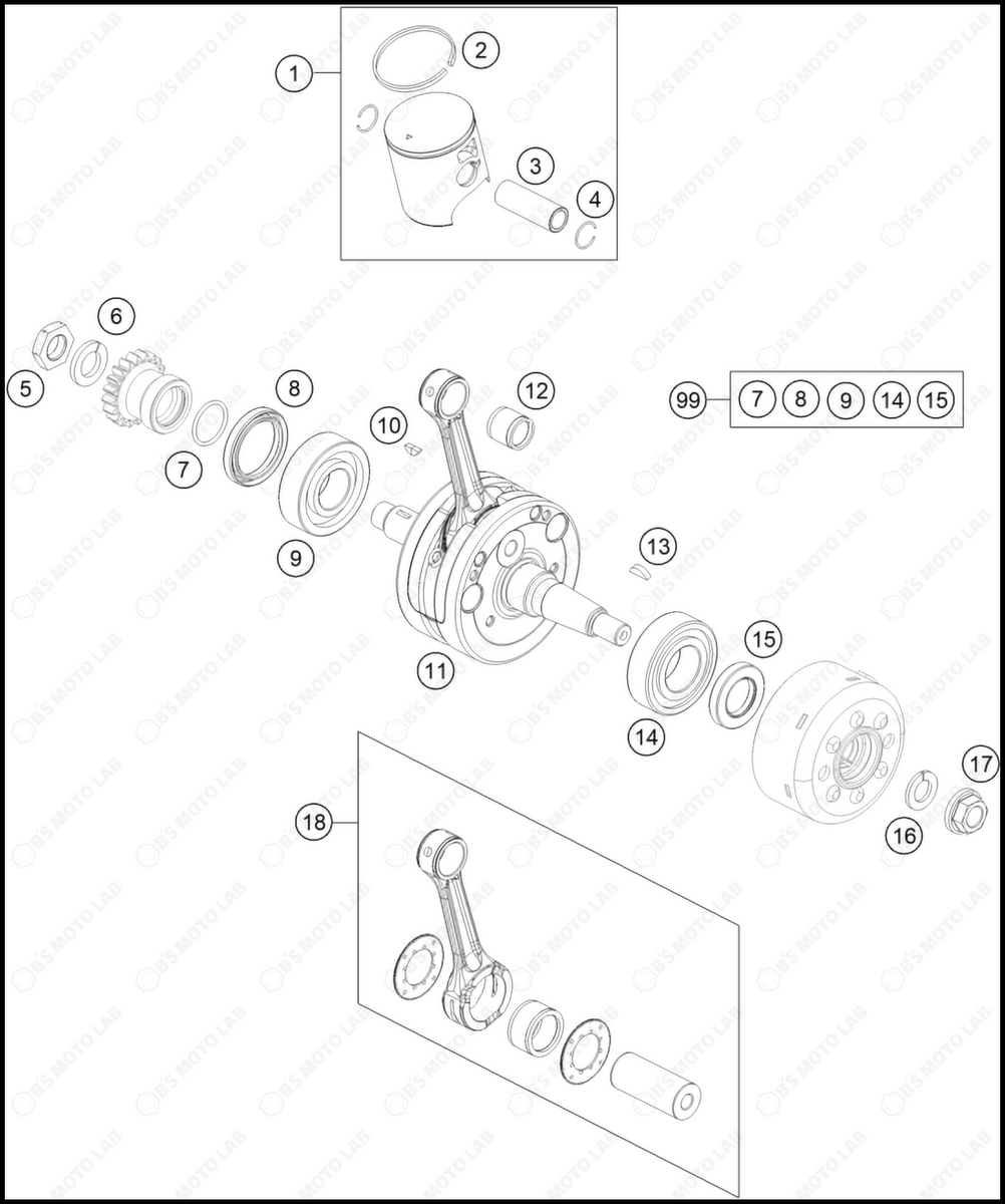 2025 HUSQ TC851714 Piston cpl. I Genuine OEM Parts