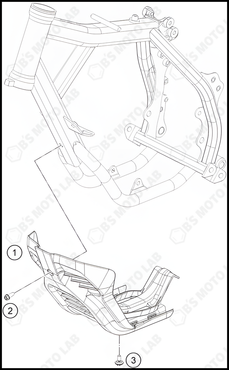 2024 HUSQ EE3 skid plate Genuine OEM Parts