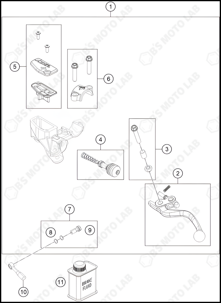 2024 HUSQ EE3 HAND BRAKE CYLINDER Genuine OEM Parts