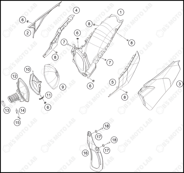 AIR FILTER, 2022 HUSQVARNA FC-450