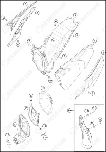 AIR FILTER, 2022 HUSQVARNA TC-125