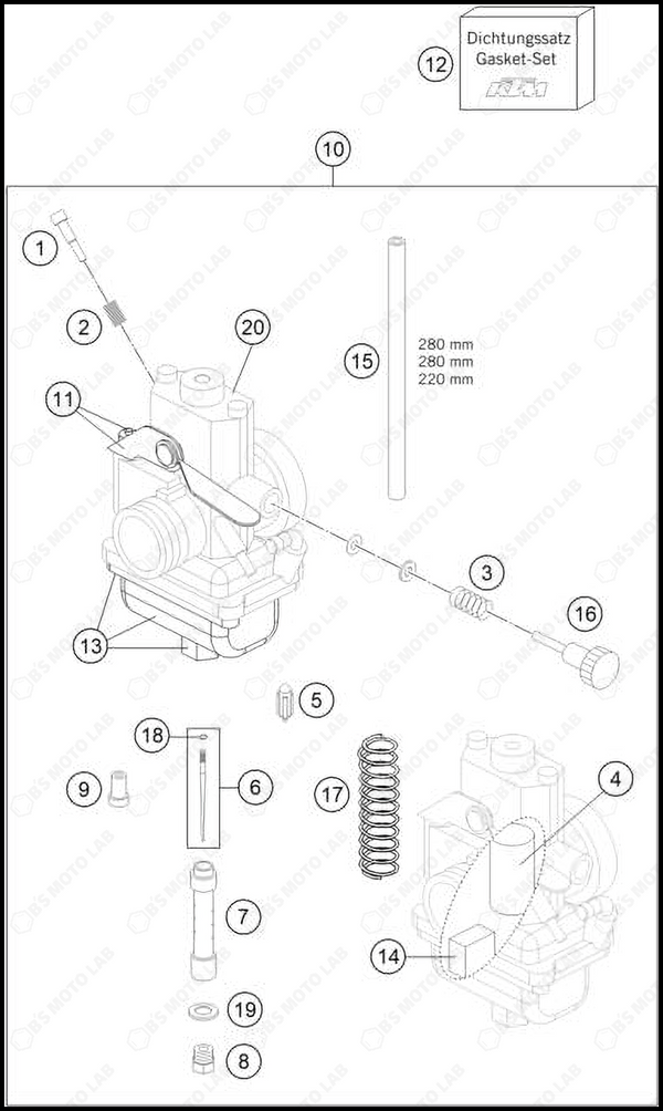 CARBURETOR, 2025 HUSQVARNA TC-65