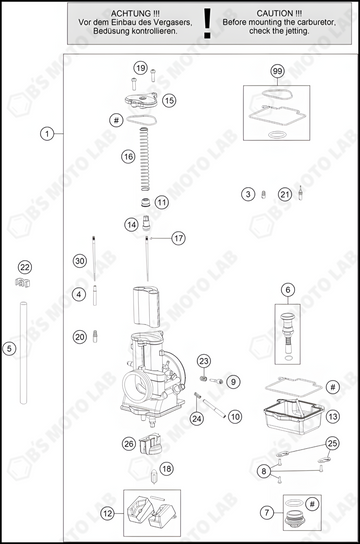 CARBURETOR, 2022 HUSQVARNA TC-125