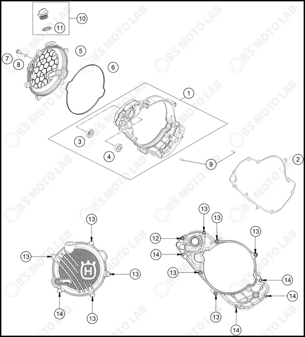 CLUTCH COVER, 2023 HUSQVARNA TC-250