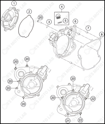 CLUTCH COVER, 2023 HUSQVARNA TC-65