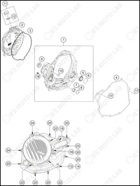 CLUTCH COVER, 2024 HUSQVARNA FE-501-S