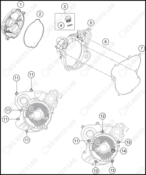 CLUTCH COVER, 2024 HUSQVARNA TC-65