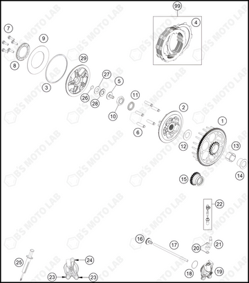 CLUTCH, 2023 HUSQVARNA TC-250