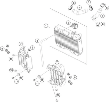 COOLING SYSTEM, 2025 HUSQVARNA TC-50