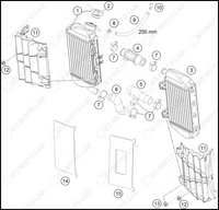 COOLING SYSTEM, 2023 HUSQVARNA TC-85-17-14