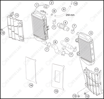 COOLING SYSTEM, 2024 HUSQVARNA TC-85-17-14