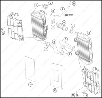 COOLING SYSTEM, 2025 HUSQVARNA TC-85-19-16