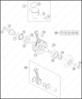 CRANKSHAFT, PISTON, 2025 HUSQVARNA TC-85-19-16