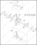 CRANKSHAFT, PISTON, 2022 HUSQVARNA TC-85-19-16