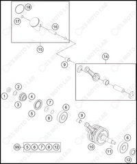 CRANKSHAFT, PISTON, 2023 HUSQVARNA TC-65