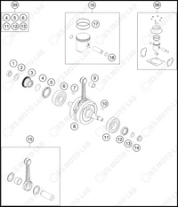 CRANKSHAFT, PISTON, 2022 HUSQVARNA TC-125