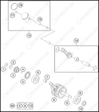 CRANKSHAFT, PISTON, 2024 HUSQVARNA TC-65