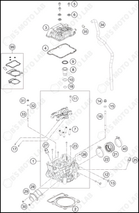 CYLINDER HEAD, 2022 HUSQVARNA FC-350