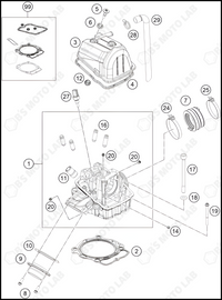 CYLINDER HEAD, 2023 HUSQVARNA FC-450