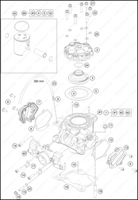 CYLINDER, 2025 HUSQVARNA TC-85-17-14