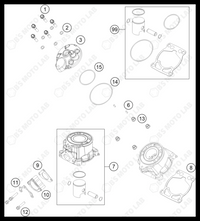 CYLINDER, CYLINDER HEAD, 2022 HUSQVARNA TC-50