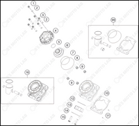 CYLINDER, CYLINDER HEAD, 2024 HUSQVARNA TC-50