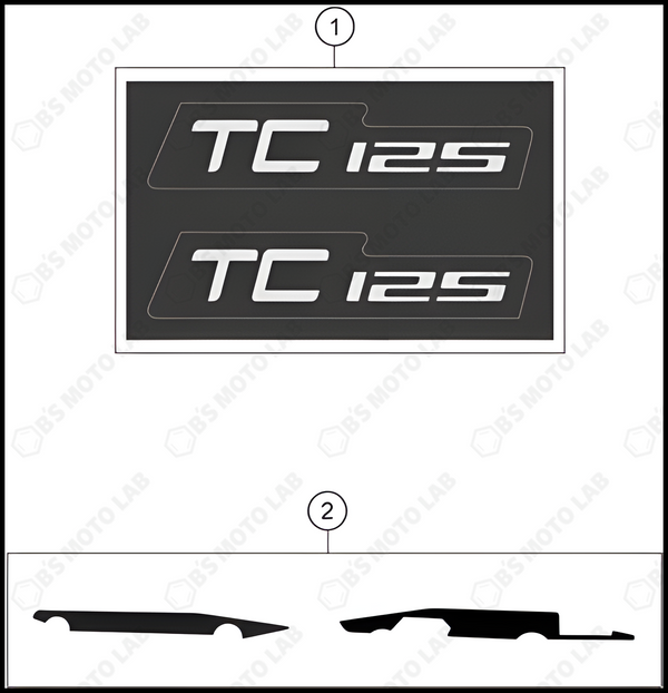 DECAL, 2022 HUSQVARNA TC-125