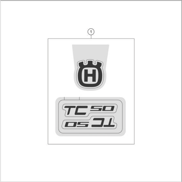 DECAL, 2025 HUSQVARNA TC-50