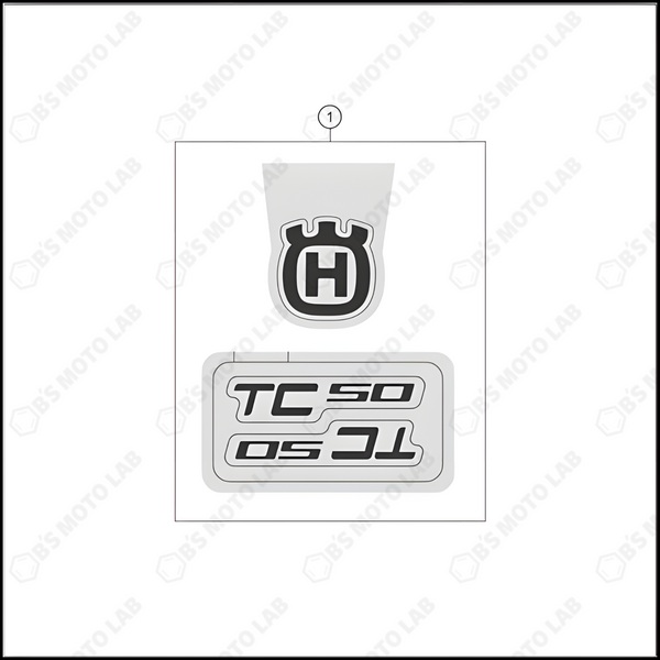 DECAL, 2024 HUSQVARNA TC-50