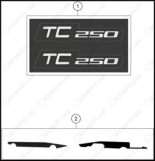 DECAL, 2022 HUSQVARNA TC-250