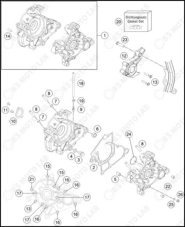 ENGINE CASE, 2023 HUSQVARNA TC-50