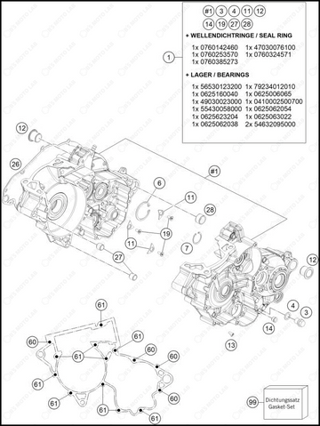 ENGINE CASE, 2025 HUSQVARNA TE-300