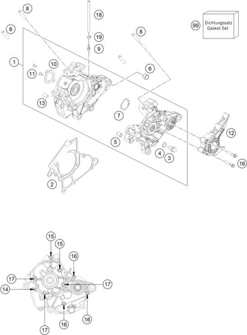 ENGINE CASE, 2025 HUSQVARNA TC-50