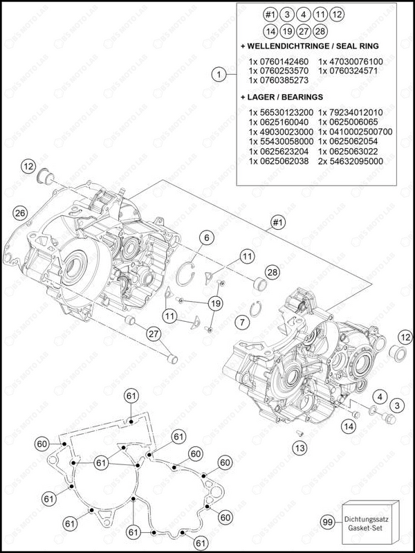 ENGINE CASE, 2025 HUSQVARNA TC-300