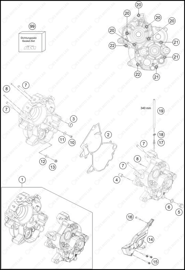 ENGINE CASE, 2025 HUSQVARNA TC-65