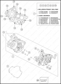 ENGINE CASE, 2025 HUSQVARNA TC-125