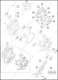 ENGINE CASE, 2023 HUSQVARNA TC-65