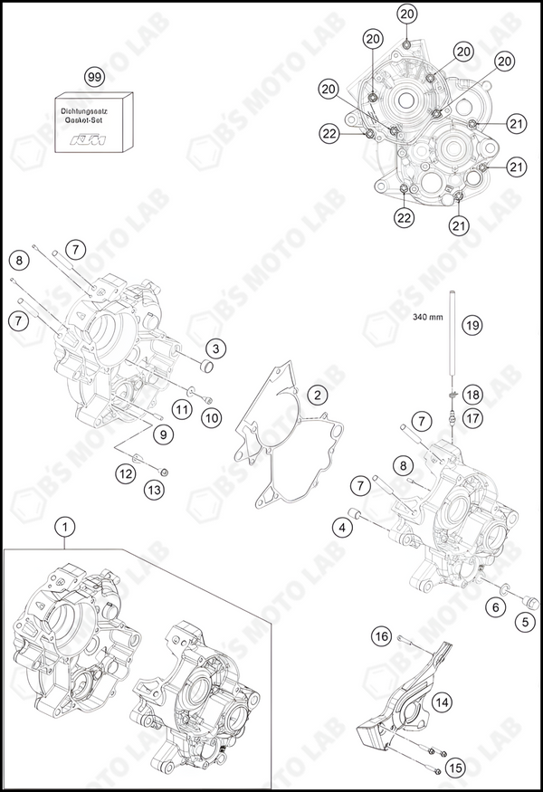 ENGINE CASE, 2024 HUSQVARNA TC-65