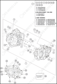 ENGINE CASE, 2024 HUSQVARNA FE-501-S