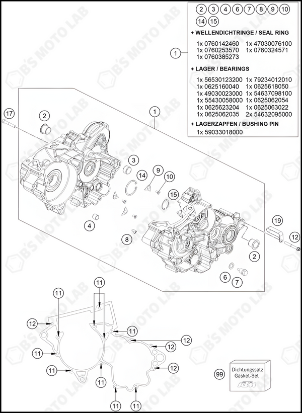 ENGINE CASE, 2022 HUSQVARNA TC-250