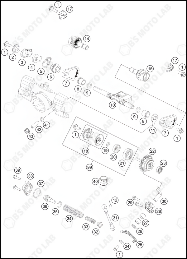 EXHAUST SYSTEM, 2022 HUSQVARNA TC-85-19-16