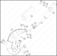 EXHAUST SYSTEM, 2025 HUSQVARNA TC-65