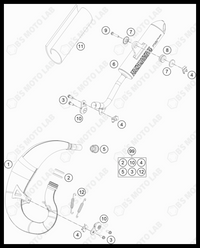 EXHAUST SYSTEM, 2022 HUSQVARNA TC-50