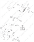 EXHAUST SYSTEM, 2023 HUSQVARNA TC-50