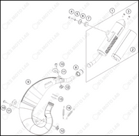 EXHAUST SYSTEM, 2024 HUSQVARNA TC-50