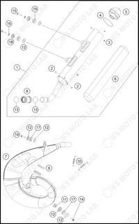 EXHAUST SYSTEM, 2022 HUSQVARNA TC-250