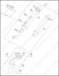 EXHAUST SYSTEM, 2023 HUSQVARNA FC-250