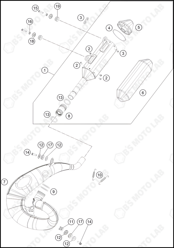EXHAUST SYSTEM, 2024 HUSQVARNA TC-250
