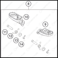 FOOTPEGS, 2024 HUSQVARNA EE-5