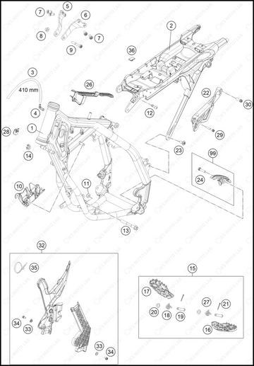 FRAME, 2025 HUSQVARNA TC-85-17-14